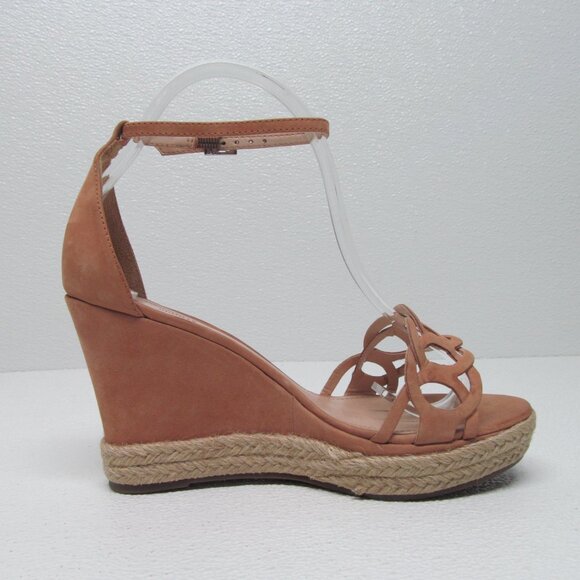 Schutz Women's Leather Wedge Sandals size 8 - Picture 4 of 9